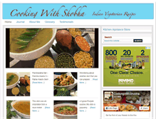 Tablet Screenshot of cookingwithshobha.com